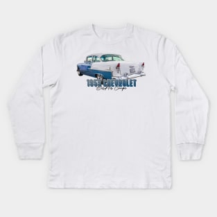 1955 Chevrolet Bel Air Coupe Kids Long Sleeve T-Shirt